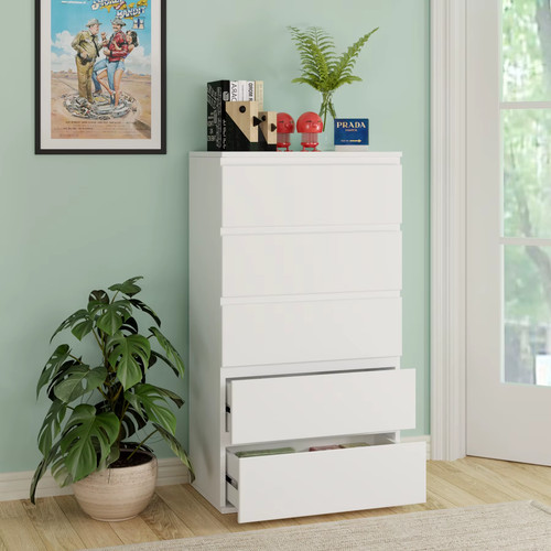 Chest drawers white - chest, of