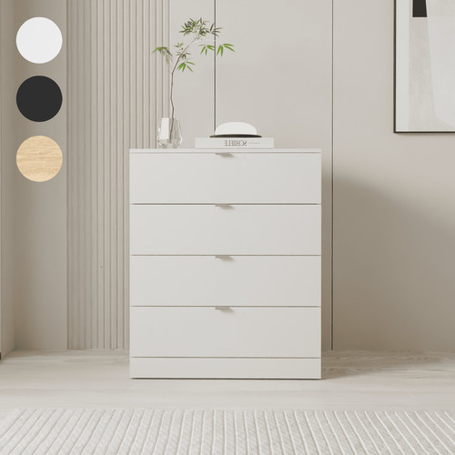 Modern white chest drawers - white,