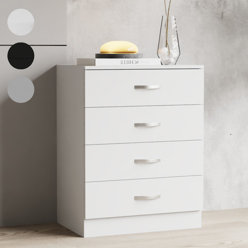Modern white chest drawers - chest,