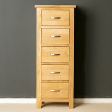 London Oak Tallboy Chest of