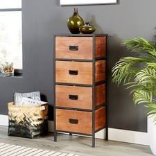 Chest 4 Drawers Tall Rustic