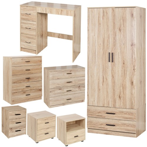 Oak wooden bedroom furniture - oak,