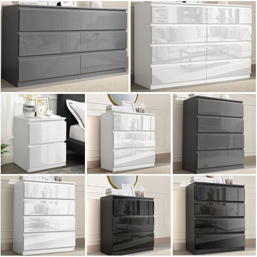 High gloss chest drawers - gloss, of