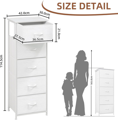 Somdot tall chest drawers - of,