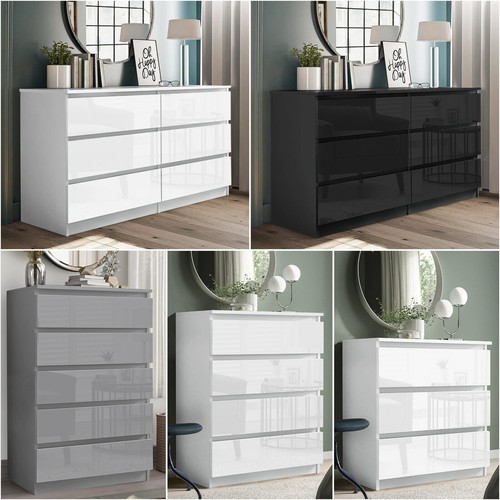 High gloss chest drawers - chest,